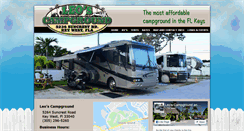 Desktop Screenshot of leoscampground.com